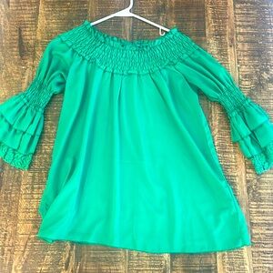 Joyce green top